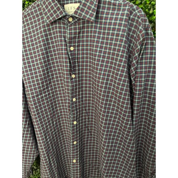 Ledbury 17.5 Men's Plaid Dress Shirt - Picture 2 of 6
